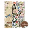 Emballage cadeau KLJUYP Flower Vintage Stickers Die Cuts Kit de collection d'autocollants pour planificateur de scrapbooking/fabrication de cartes/projet de journalisation 2210