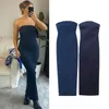 Dress New Denim Dress Chic Elastic Tube Top Tight Dresses Women 2023 New Summer Fashion Party Street Joker Youth Clothes