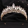 6 farben Koreanische AB Kristall Tiara Krone Frauen Hochzeit Party Luxus Neue Koreanische Elegante Braut Haar Kleid Zubehör