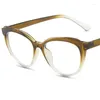 Sonnenbrille, Anti-Blaulicht-Brille, Unisex, Einfachheit, Cat-Eye-Brille, Patchwork-Farbrahmen, Brille, Ornamental