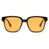 Lunettes de soleil Peekaboo hommes orange lunettes de soleil femmes carré style coréen dames lunettes de soleil uv400 mâle dégradé lentille accessoires de mode 230707