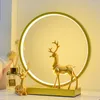 テーブルランプ 鹿のライトは寝室に暖かい睡眠デスクトップ常夜灯ホリデーギフトクリスマスホームデコレーション