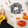 Dekorative Blumen, Halloween-Dekoration, Atmosphärenzubehör, Szenenlayout, Fledermäuse, Skelette, Wollstreifen, Kranz, Fenster, Saugnäpfe