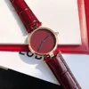 Fashion Luxury watch womens vintage watches for women Gold Rose Gold Platinum circular watch Cowhide strap ladies elegant gifts