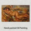 Impressionist Canvas Art Nude on The Grass Pierre Auguste Renoir Painting Handcrafted Modern Landscapes Hotels Room Decor