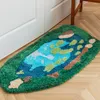 Teppiche, Waldmoos-Teppich, unregelmäßige simulierte Pflanzenteppiche für Wohnzimmer, Schlafzimmer, Heimdekoration, Kinderbereich, Kissen, flauschige Matte