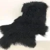 Carpets Genuine Tibetan Mongolian Lamb Sheepskin Curly Fur Rug Hide Pelt Throw Area Carpet Chair Cover Super Soft Fluffy