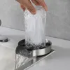 キッチン蛇口ステンレス高圧カップウォッシャーシンクプレス式自動洗浄水栓タップ