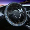Couvre volant mauvais œil géodes et cristaux couverture universelle Nazar chanceux protecteur de voiture 15 pouces accessoires Auto
