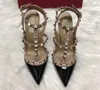 Sandalias de cadena de tacón alto con punta en punta para mujer, diseño formal de moda para mujer, diseño clásico de verano para bodas y fiestas, diseño superior