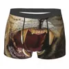 Cuecas Roaring Lion Engraçadas Dentes Grandes Calcinhas de Algodão Roupa Interior Masculina Calções Confortáveis Cuecas Boxer