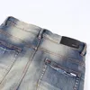 2023 Designer Mens Jeans # 1 Pantalons Ripped High Designer jeans jeans pour hommes pantalons brodés mode trou pantalon top vente pantalon à glissière am ~ ss32