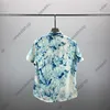 23SS Designer Mens Tracksuits Men Letter Print Prints Thirts Tshirts Luxury Blue Graffiti Printibed Dirtts and Shorts Discale Cotton Sports Suits