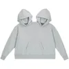 Gym Clothing Womens Mens Hoodies Sweatshirts Couple Hooded Sweater Grey Loose Solid