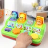 Other Toys Cute Cartoon Animal Shape Peekaboo Pop Up Interactive Toy with Music Kids Gift Memory Training Toddlers Development Puzzle Game 230710