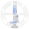 New glcyerin coil recycler colorful hookah glyco bong inline perc freezable chilled cool summer smoking water pipe