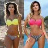 Женские купальные бикини сексуальные женские купальники Bandeau Biquinis Padded Maillot Femme Push Up Bikini Set Summer Summer Wackwear S-XL Z230711