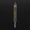 Pendant Necklaces Trendy-beads Silver Plated Layer Citrines Crystal Pillar Tourmaline Stone Jewelry