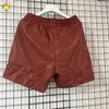 Real Pics Green Black Burgundy PU Leather Shorts Letter Embroidery Fashion Men Woman Summer Streetwear
