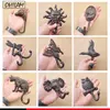 Kitchen Towel Hooks Rustic Cast Iron Hook Dog Cat Owl Dragonfly Butterfly Sunlight Elephant Hanger Wall Mounted Key Coat Rack Decor Bathroom 230710