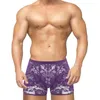 Underpants Men'S Underwear Lace Boxers Sissy Mesh Panties Gays Transparent Low Waist U Convex Pouch Thong Soft Boxer Shorts