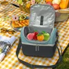 Servies Sets Geïsoleerde Lunchtas Draagbare Koelbox Met Verstelbare Schouderriem Outdoor Bento Levering Picknick Benodigdheden