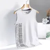 Men's Tank Tops Short Sleeve Vest For 2023 Summer Black Whtie Tshirt GYM Top Tees Fashion Clothes OverSize 3XL O NECK