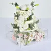 Bakvormen Gereedschap Acryl Vulbare Cake Board Blank Stand Clear Box Dessert Decoratie Houders Van Bloem Lichte Sticker Sandwiching Voor Lagen