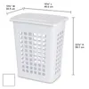 Paniers de rangement Sterilite Rectangulaire LiftTop Panier à linge en plastique Blanc Ensemble de 4 paniers à linge pliants vêtements sales 230710