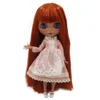Dolls ICY DBS Blyth doll joint body white skin black dark DIY Make up special price give hand set AB girl gift 230710