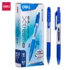 Ballpoint Pens Deli 12 PCSBox Pen 07 MM Office Ball Smoothing Writing Low Viscosity Ink Stationery 230707