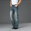 Herren-Jeans, hochwertige, lockere, weit geschnittene, hoch taillierte, ausgestellte Denim-Hose, vier Jahreszeiten, lässig für Männer