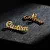 Hoop Huggie Personalized Custom Name Earring For Women Stainless Steel en Customize Cursive Letter Stud Earrings Pendientes 230710