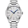 Wristwatches 41mm Men Watch Sterile Dial NH35/MIYOTA Automatic Movement Calendar Date Sapphire Glass Wristwatch Luxury Clock