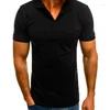 Polos para hombre MRMT 2023 marca camiseta de manga corta suelta Casual Color sólido cuello ropa masculina Tops