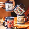 Şarap Gözlükleri Polonya Seramik Kahve Fincan Ev Ofisi Çay Teapot Teapup ve Set Seti Su Sütü Çay Kupa Tepsi ile Öğleden Sonra İçmek