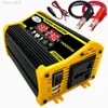 Jump Starter Peak 4000W Car Power Inverter 2V To 220V LED AC Converter Charger Adapter Dual USB Transformer Modified Sine Wave HKD230710