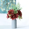 Decorative Flowers 1pc 3heads Sunflower Artificial Flower Bouquet For Diy Wedding Holding Party Home Decoration Ornament