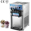 110V/220V Yüksek Kaliteli Otomatik Ev Elektrikli Masaüstü Yumuşak Dondurma Makinesi Milkshake Makinesi