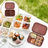 Dinnerware Sets Container Box Lunch Outdoor Bento Case Kids Suit Silica Gel Office Portable Student Salad Containers