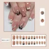 Faux Ongles Arrivée Main Perle Acrylique Presse Sur Colle Avec 24 Pièces Dans Une Boîte