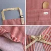 Kitchen Apron Stripe Apron For Cooker Household Sleeveless Gardening Aprons Adjustable Elastic High Quality Cotton Waiter Style Apron R230710