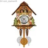 Wall Clocks Cuckoo Wall Clocks Modern Living Room Home Decoration Clock Anti que Chalet European Style Retro Wooden Clock Wall Home Decor New Z230710