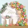 Other Event Party Supplies Multi Style Balloon Garland Arch Kit Retro Latex Balloons Gold Confetti Birthday Chrome Wedding Decor 230710