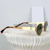 Lunettes de soleil Lunettes de soleil de créateurs pour femmes Cadre en métal Arc de Triomphe Design ovale minimaliste CL4323 Mode Lisa Même style Lunettes de soleil Hommes Top Qualité x0710 x0828