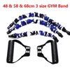 Weerstandsbanden 48 58 68cm Verstelbare Latex Weerstandsband Rubber Trekkoord Anti Breken Fitness Krachttraining Gym Oefening HKD230710