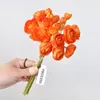 Decorative Flowers 6pcs Artificial Flower Bouquet Silk Tea Rose Lotus 26Cm Fake Plant Wedding Home Garden Christmas Party Decoration