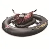 PVC inflatable water Inflatabull floating row adult BullRiding aquatic mount thickened swimming toy water play adult toy niushi black trend cool giant ba74 E23