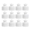 Water Bottles 30 Pcs Sports Suction Nozzle Push Pull Replacement Caps Non-spill Screw Tops Reusable Lids White Twisted