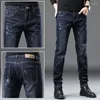 Heren Jeans Rechte Buis Losse Japanse Lente Casual Broek Koreaanse Grote Stretch Wear